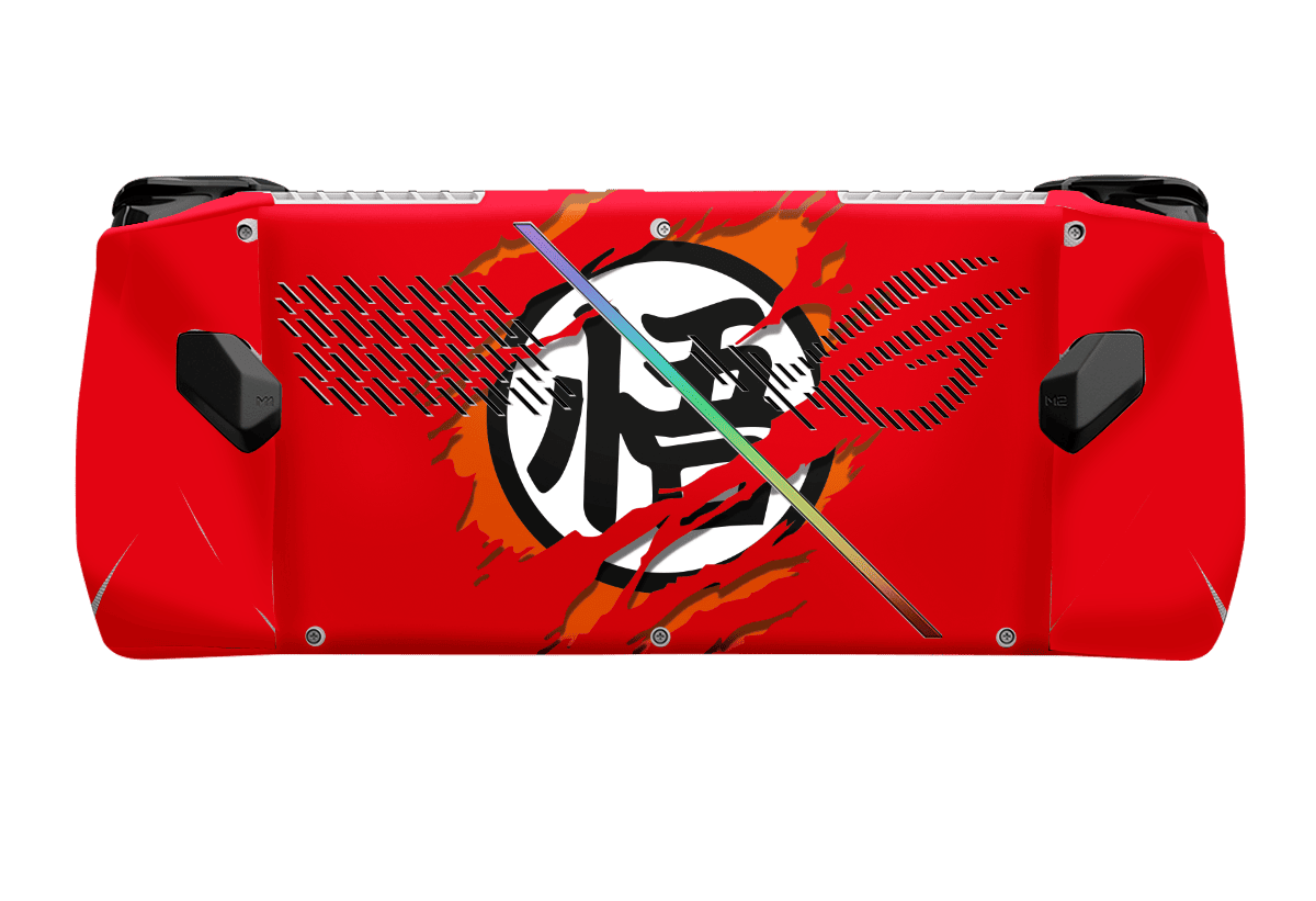 Dragon Ball Goku Asus Rog Ally Handheld Gaming Computer Skin