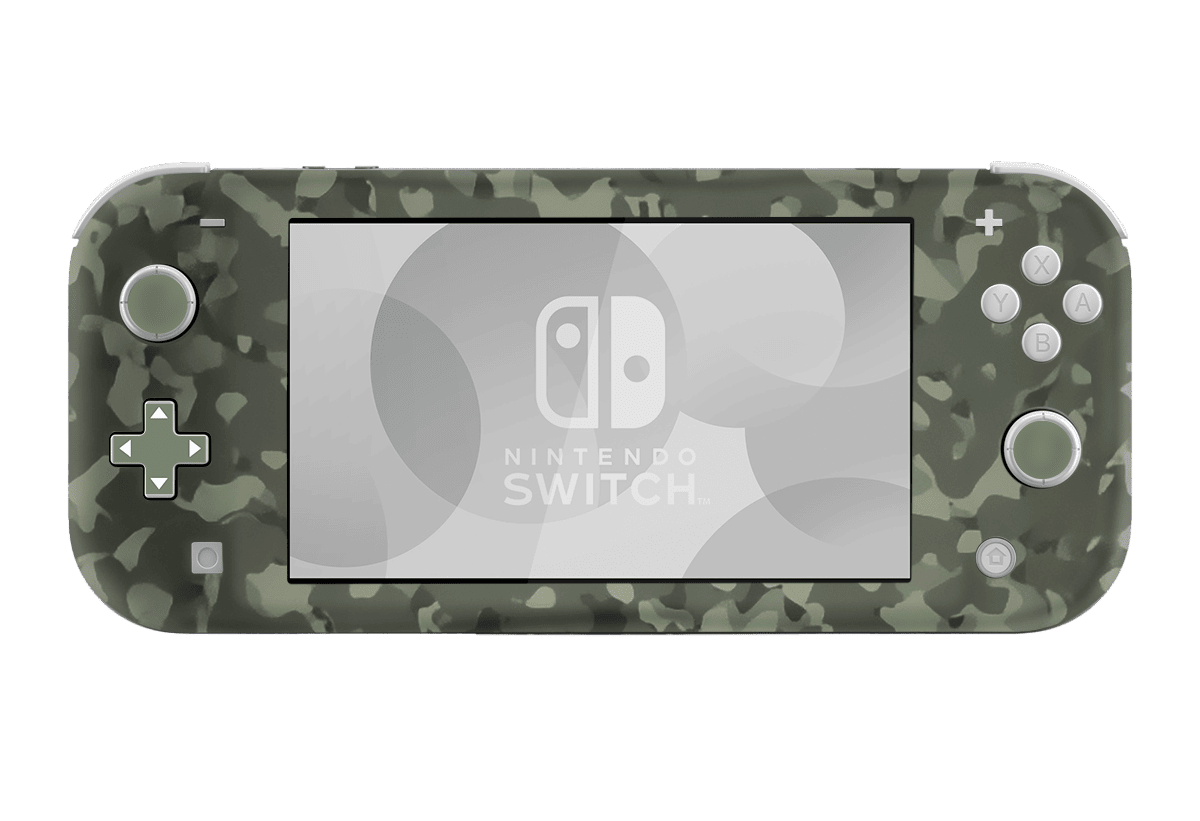 Camuflado Verde Skin Nintendo Switch Lite Xonebrand