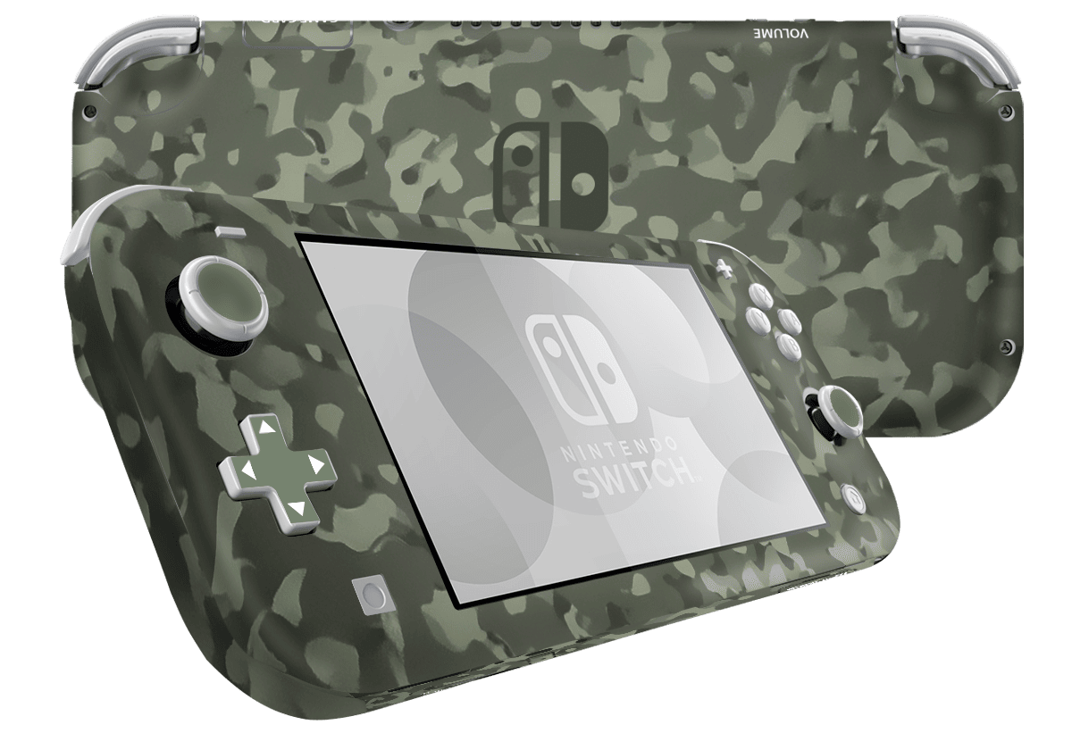 Camuflado Verde Skin Nintendo Switch Lite Xonebrand
