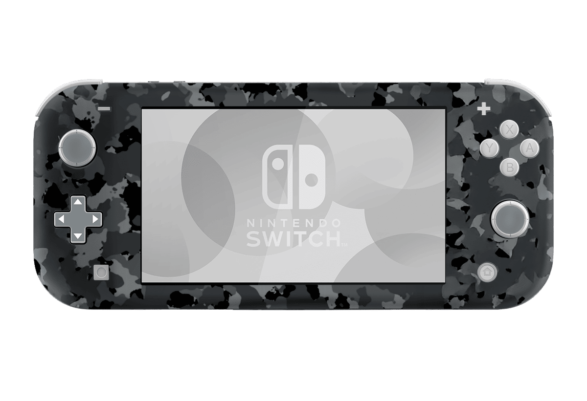 Camuflado Negro Skin Nintendo Switch Lite Xonebrand