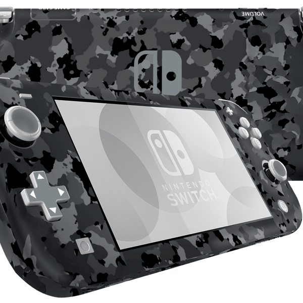 Camuflado Negro Skin Nintendo Switch Lite Xonebrand