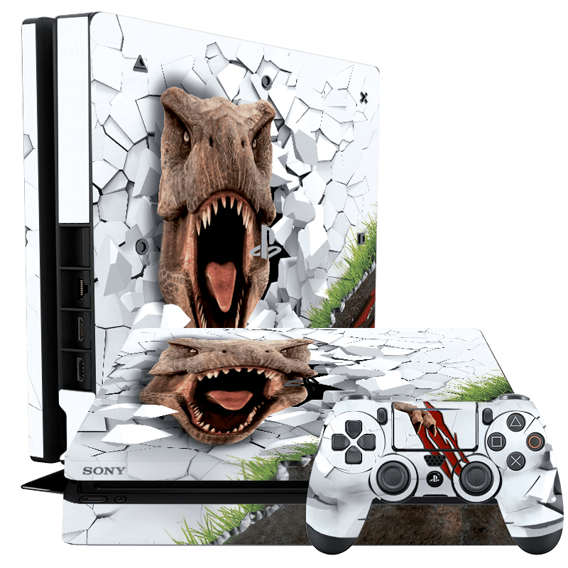 Dinosaurio T-Rex Skin Playstation 4 Slim Xonebrand