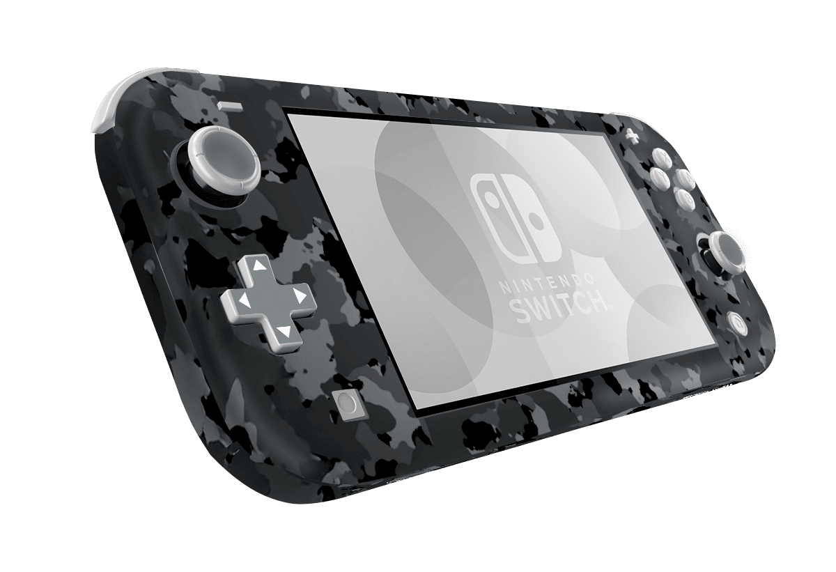 Camuflado Negro Skin Nintendo Switch Lite Xonebrand