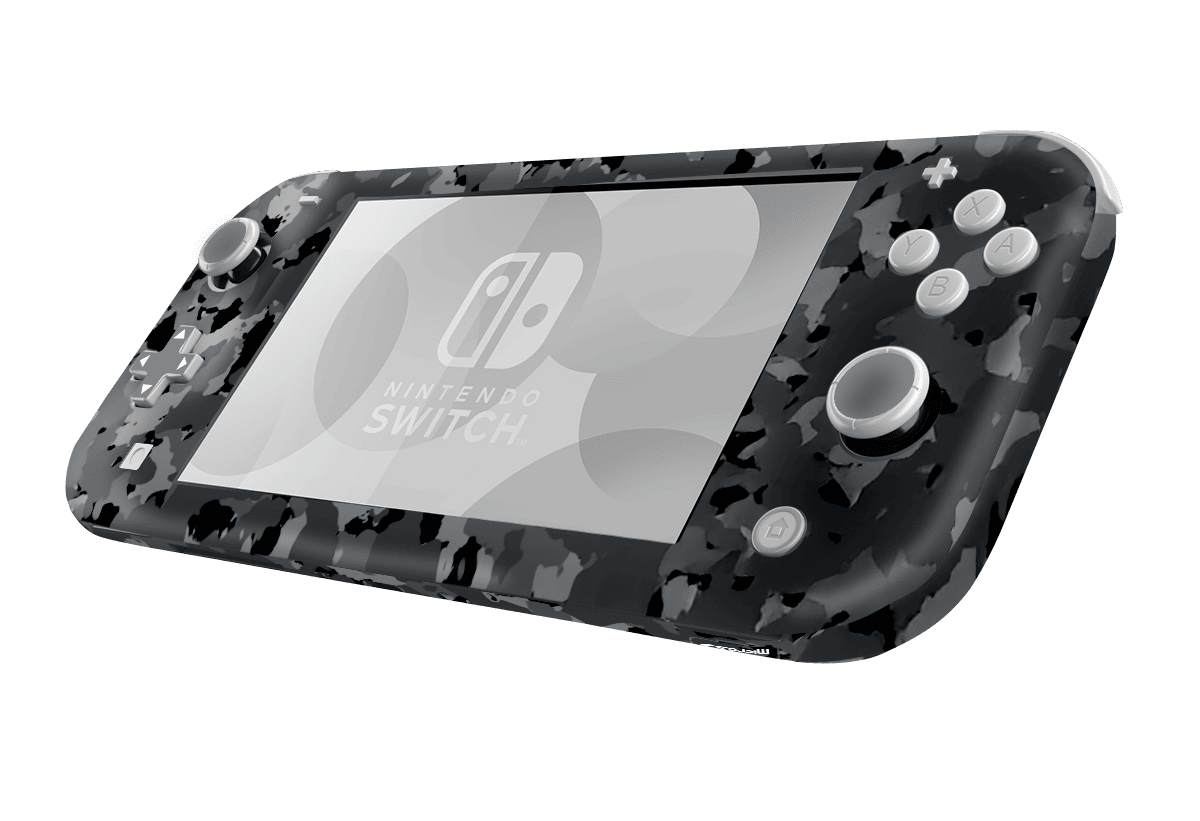 Camuflado Negro Skin Nintendo Switch Lite Xonebrand