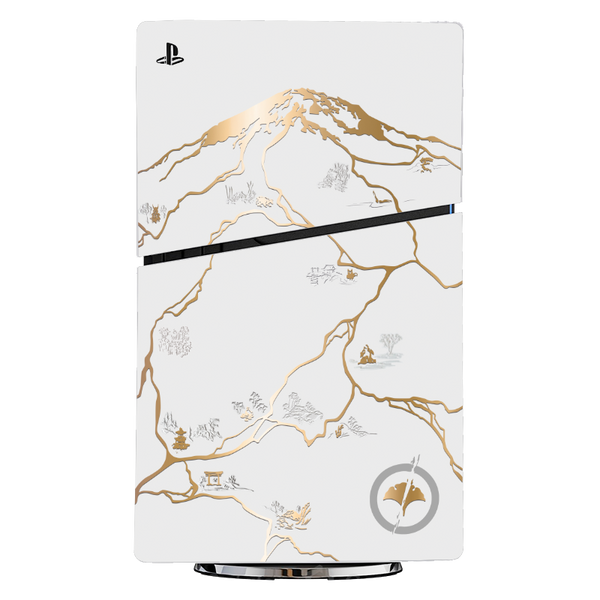 Edición Ghost of Yotei Alto Relieve Skin Playstation 5 Slim