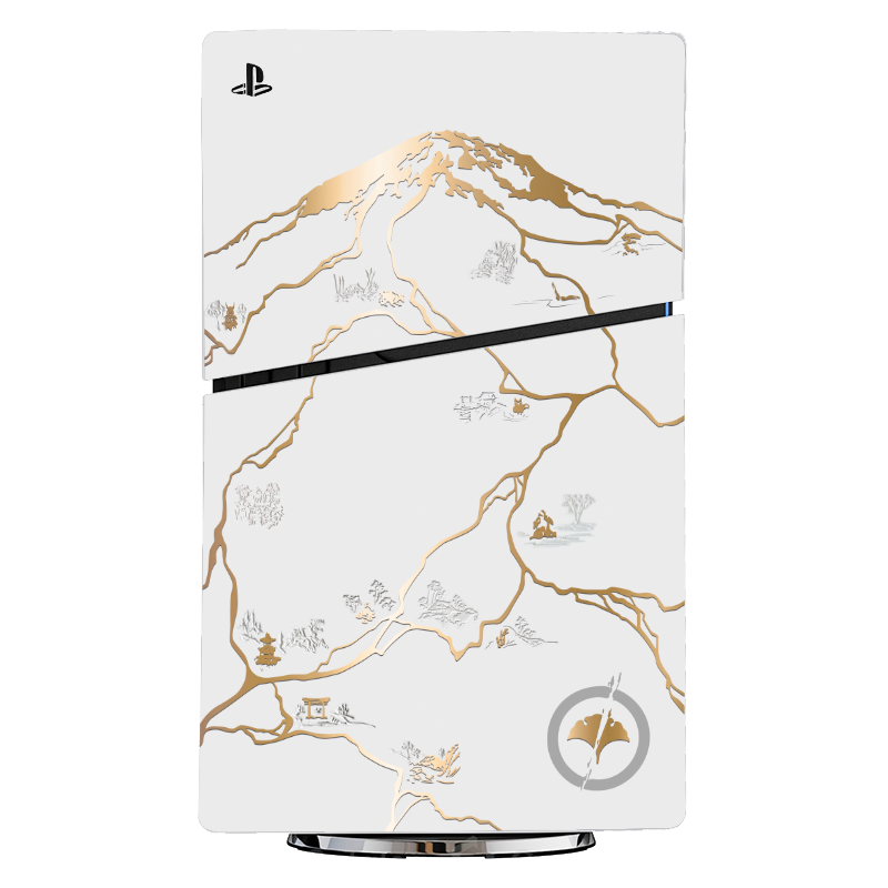 Edición Ghost of Yotei Alto Relieve Skin Playstation 5 Slim Xonebrand