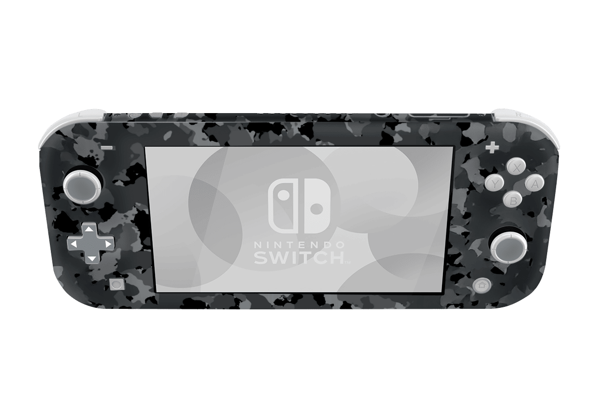Camuflado Negro Skin Nintendo Switch Lite Xonebrand