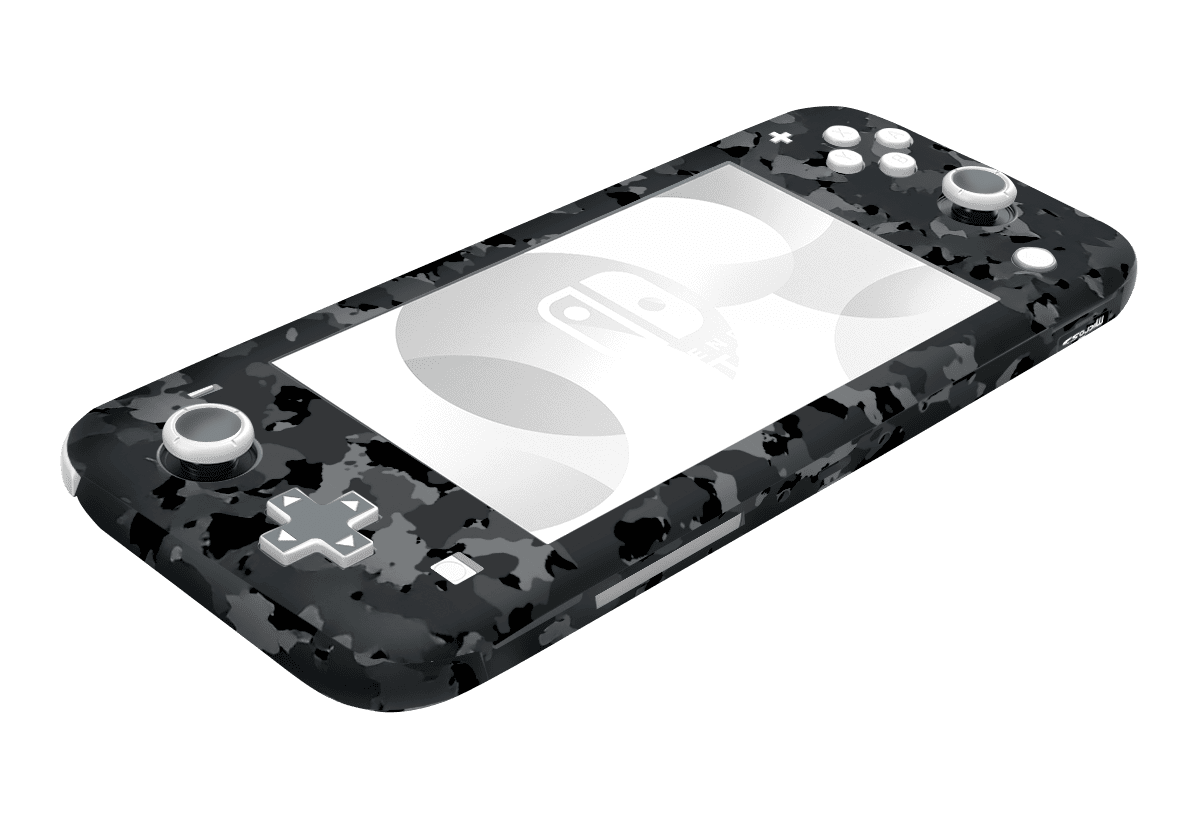 Camuflado Negro Skin Nintendo Switch Lite Xonebrand