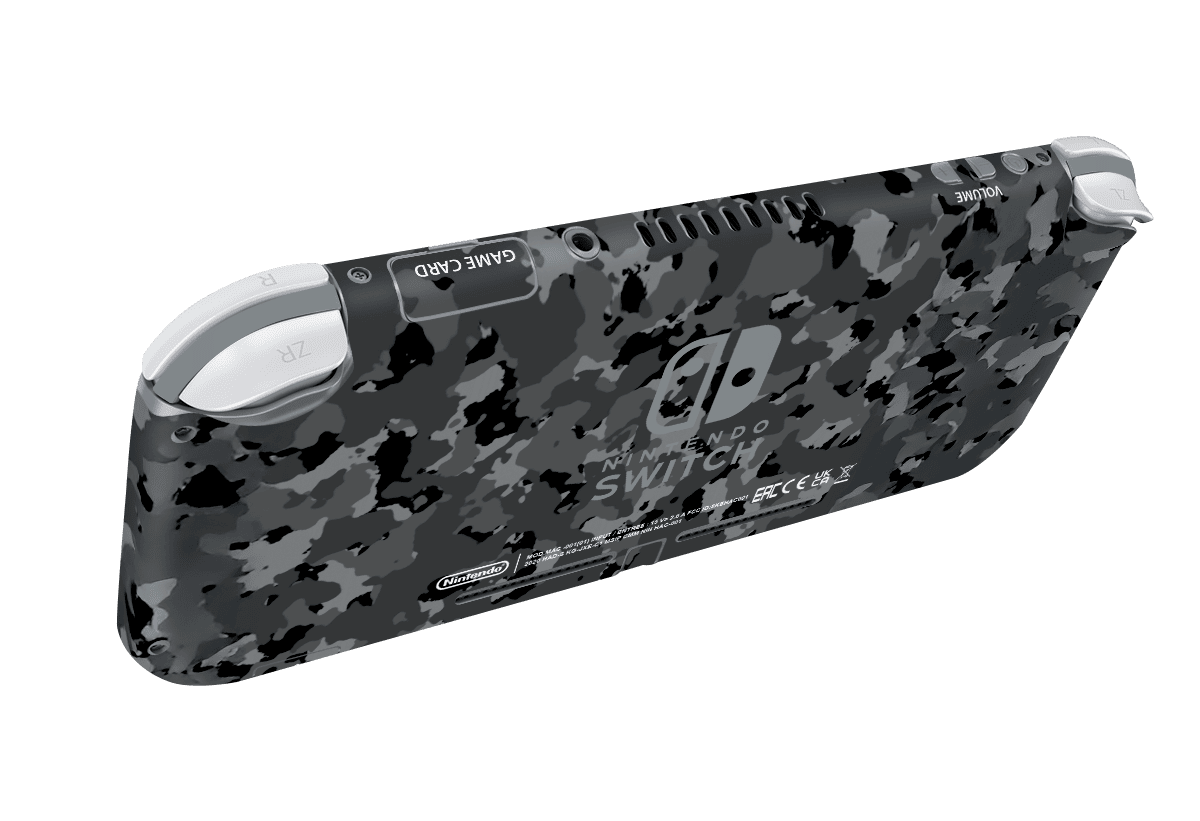 Camuflado Negro Skin Nintendo Switch Lite Xonebrand