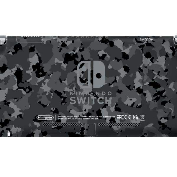 Camuflado Negro Skin Nintendo Switch Lite Xonebrand