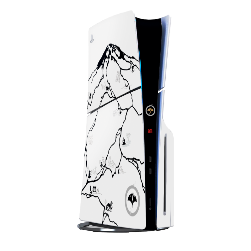 Edición Ghost of Yotei Black Skin Playstation 5 Slim Xonebrand