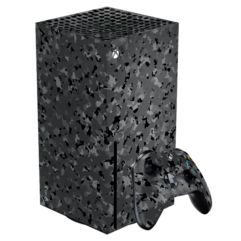 Camuflaje Negro Skin Xbox Series X Xonebrand