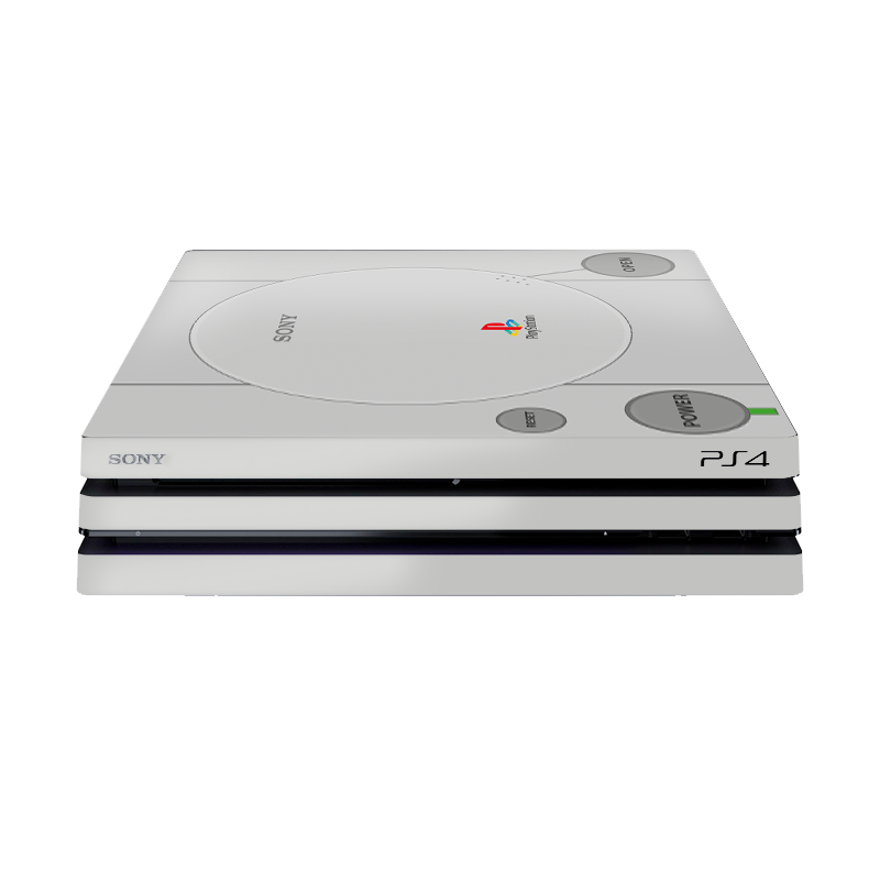 Modelo PS1 Skin Playstation 4 Pro