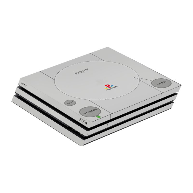 Modelo PS1 Skin Playstation 4 Pro Xonebrand