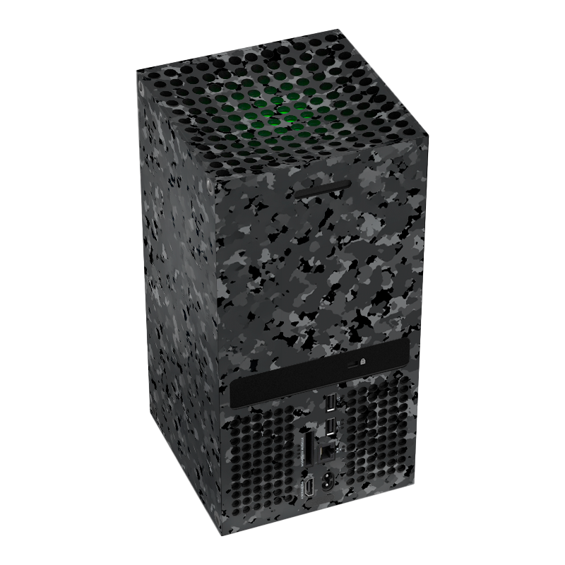 Camuflaje Negro Skin Xbox Series X Xonebrand