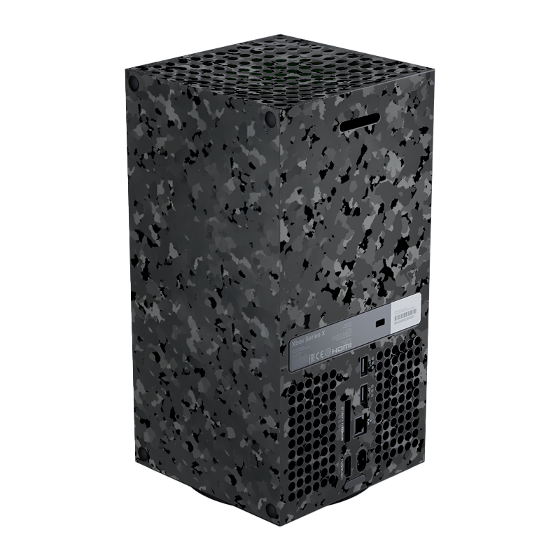 Camuflaje Negro Skin Xbox Series X Xonebrand