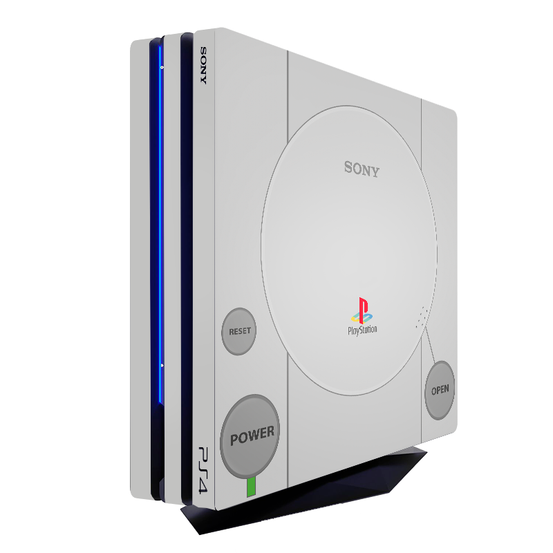 Modelo PS1 Skin Playstation 4 Pro