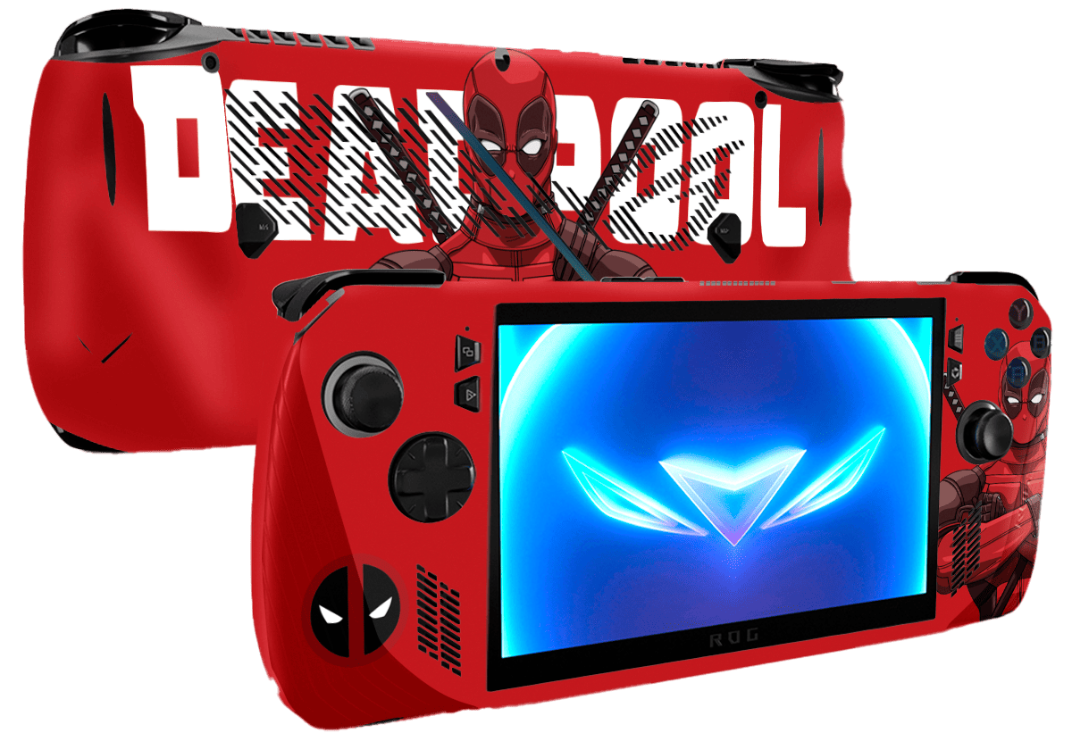 Deadpool Asus Rog Ally X Handheld Gaming Computer Skin