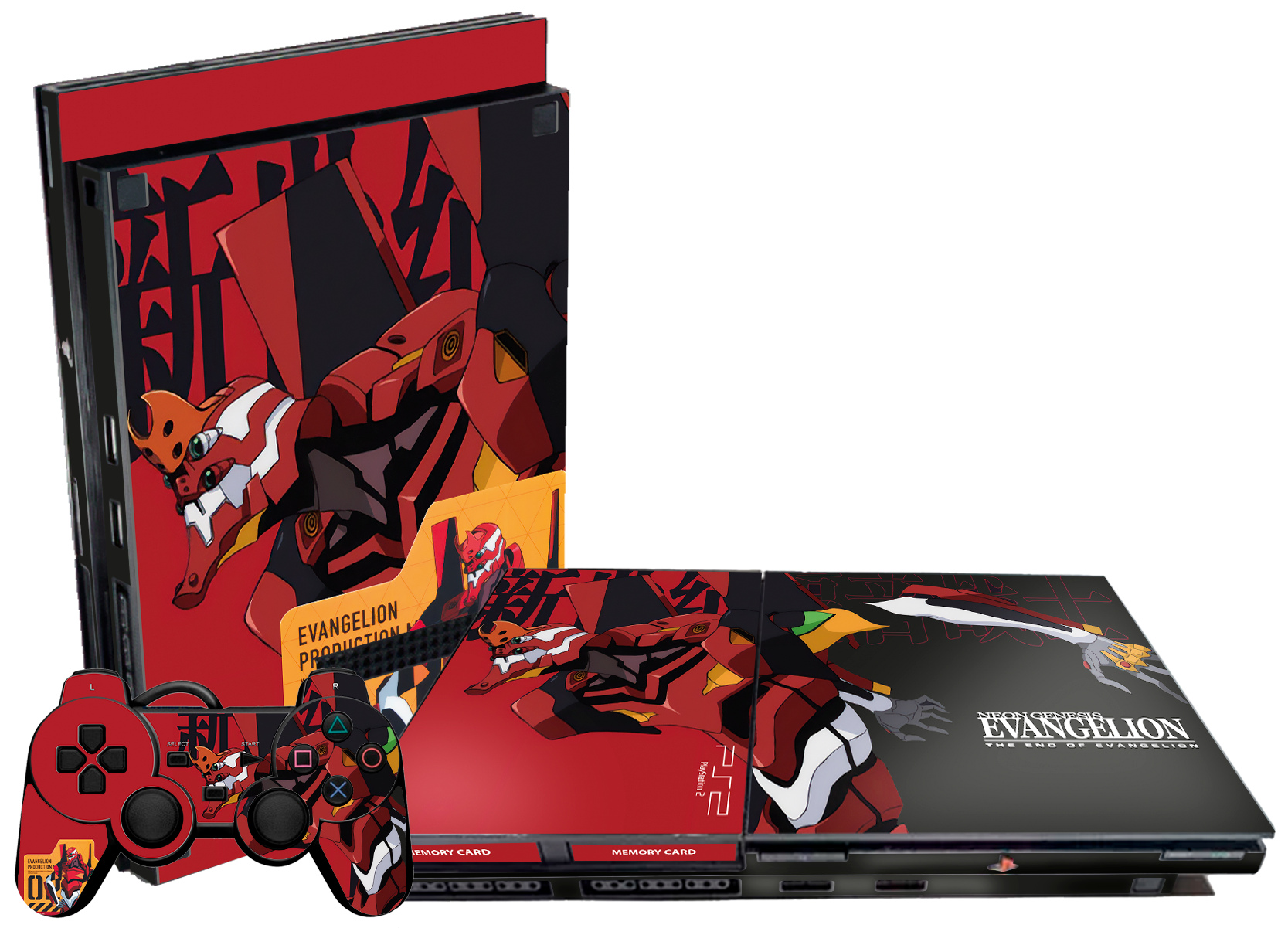 Evangelion Eva 02 Skin Playstation 2 Slim