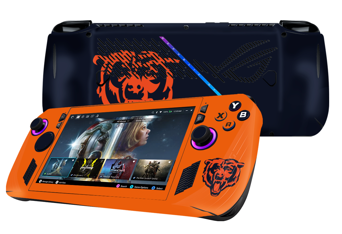 Chicago Bears Asus Rog Ally X Handheld Gaming Computer Skin