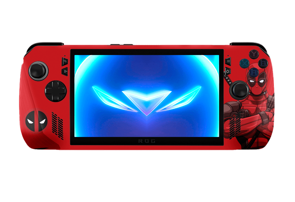 Deadpool Asus Rog Ally X Handheld Gaming Computer Skin