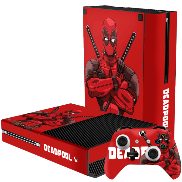 Deadpool Skin Xbox One Fat