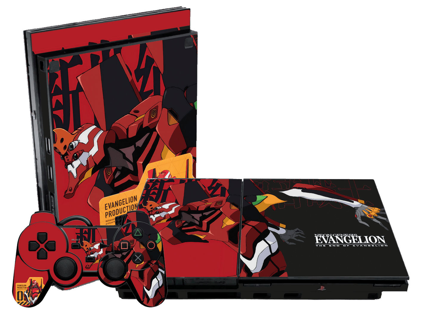 Evangelion Eva-02 PS2 Slim (2014) Bundle Skin