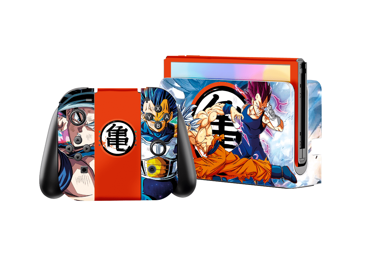 Dragon Ball Goku & Vegeta Nintendo Switch Oled (2021) Skin