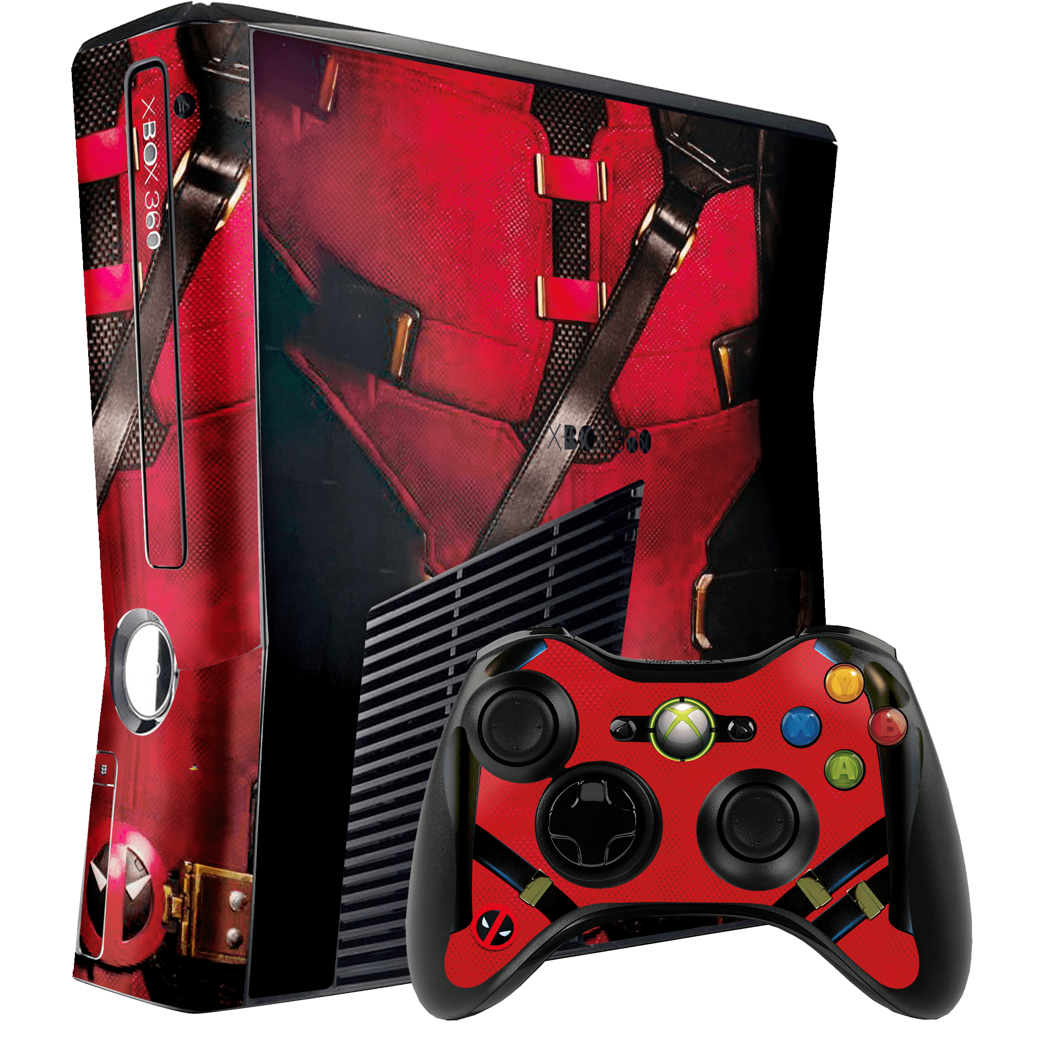 Deadpool Skin Xbox 360 Slim Xonebrand