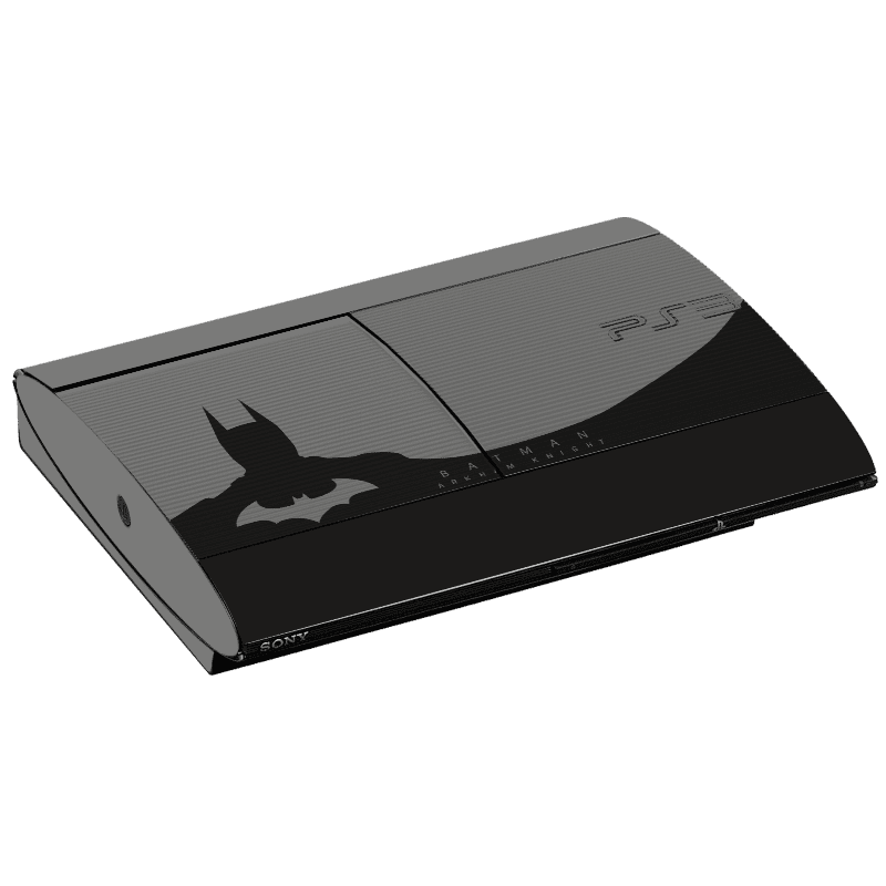 Batman Arkham Skin Playstation 3 Super Slim Xonebrand