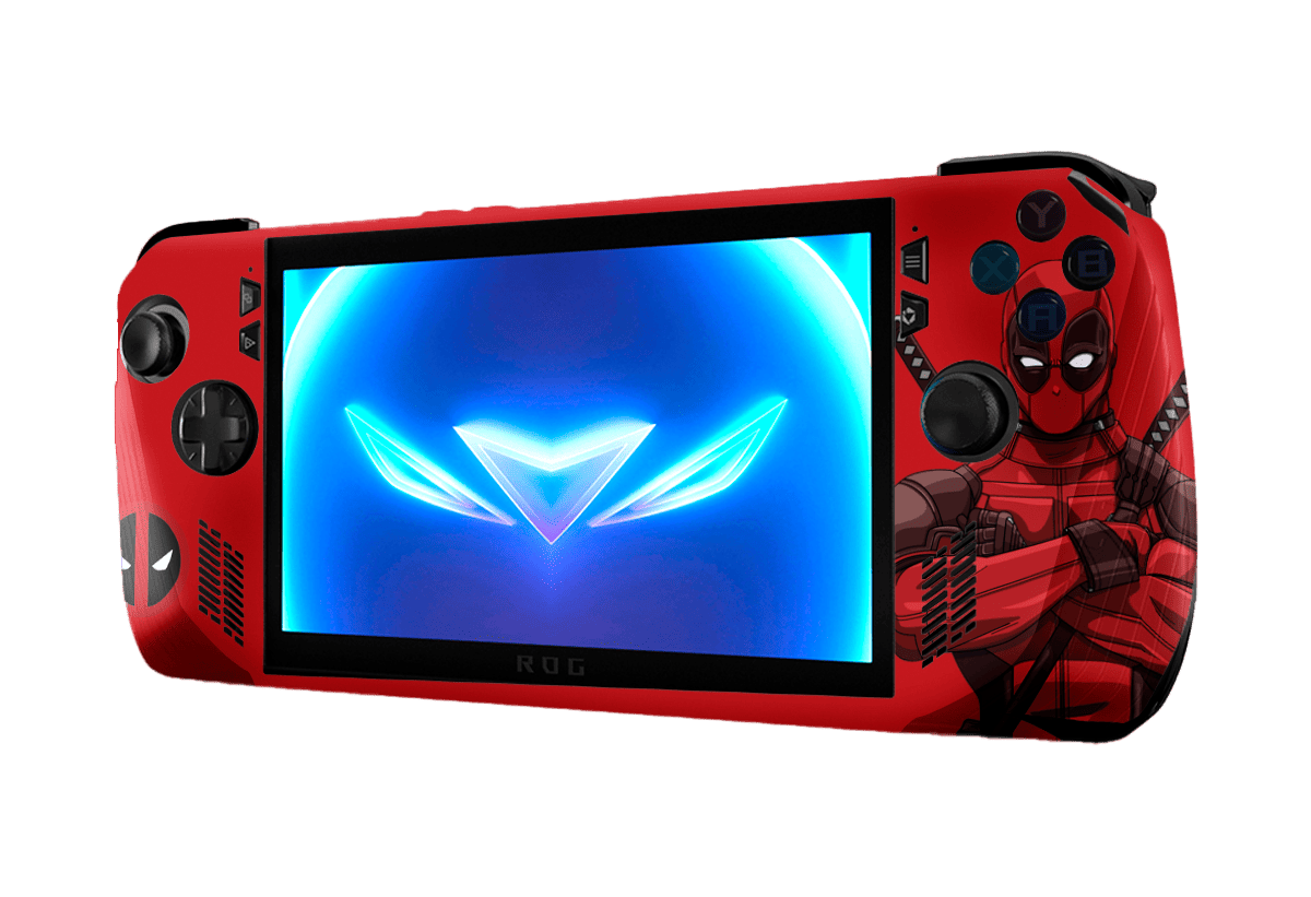 Deadpool Asus Rog Ally X Handheld Gaming Computer Skin