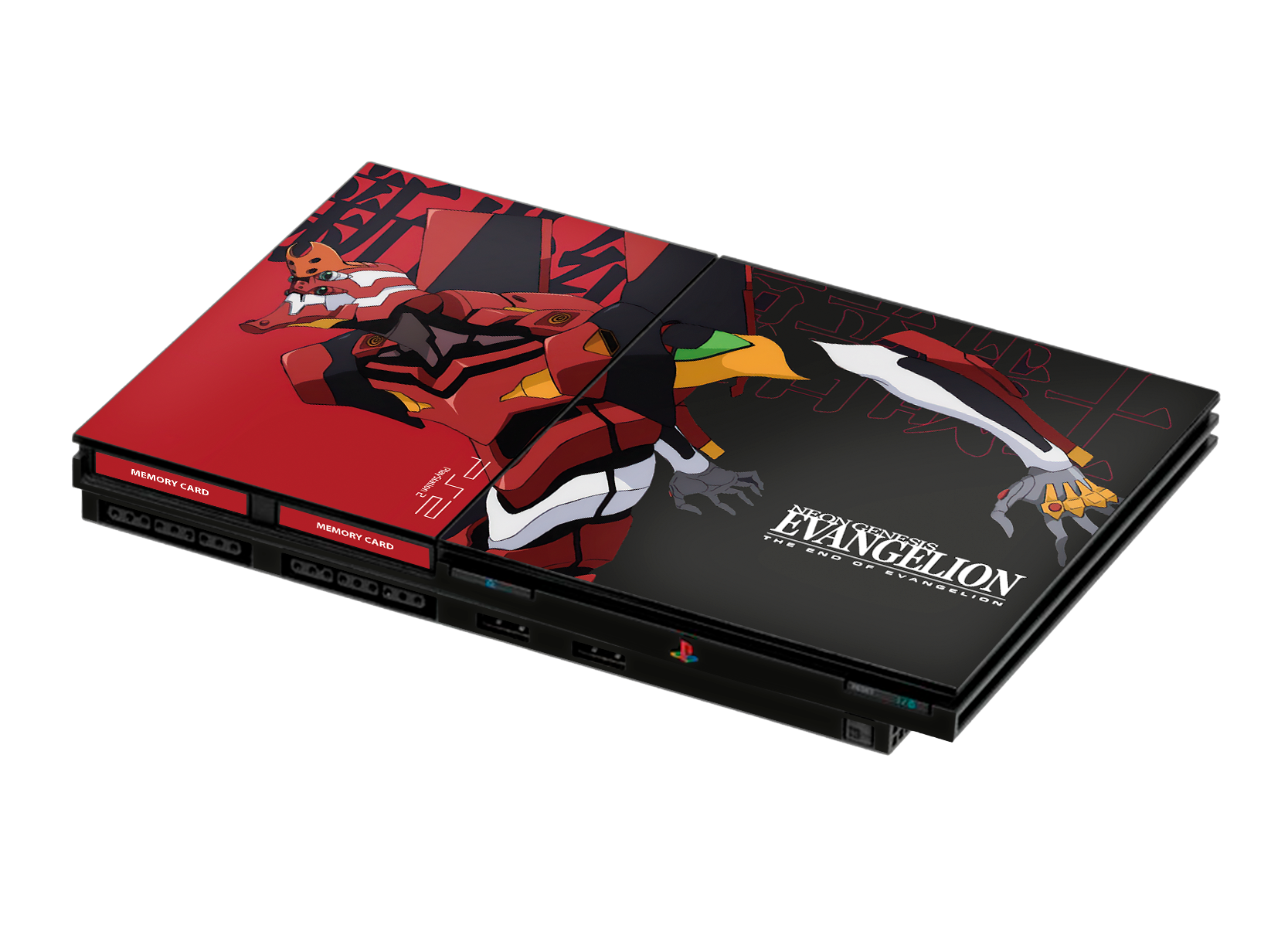 Evangelion Eva 02 Skin Playstation 2 Slim