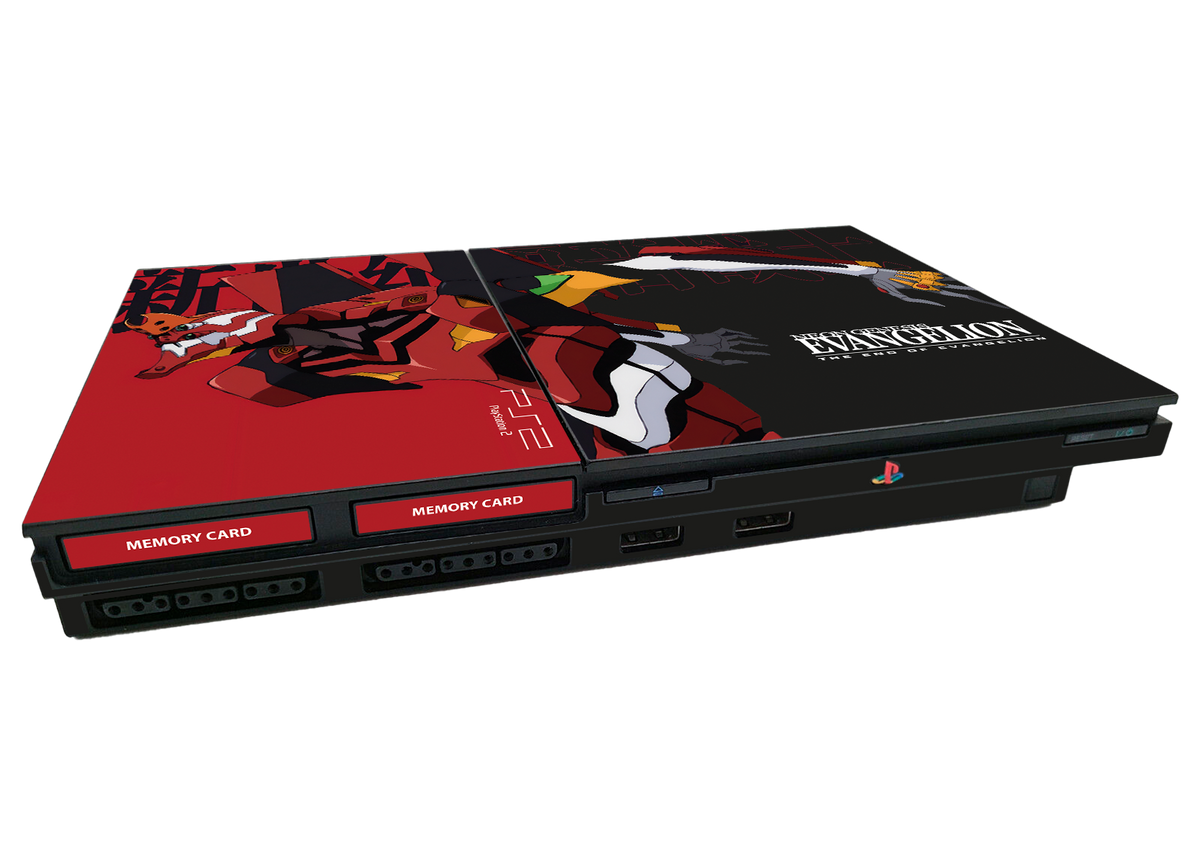 Evangelion Eva 02 Skin Playstation 2 Slim Xonebrand