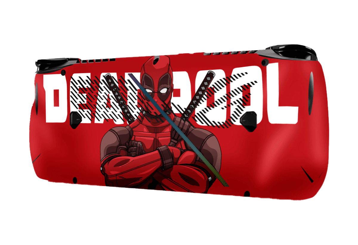 Deadpool Asus Rog Ally X Handheld Gaming Computer Skin