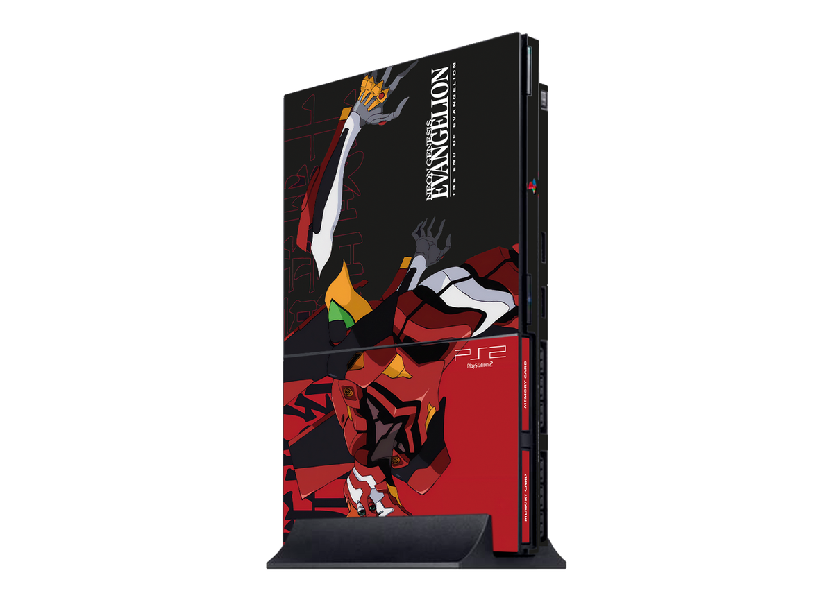 Evangelion Eva 02 Skin Playstation 2 Slim Xonebrand