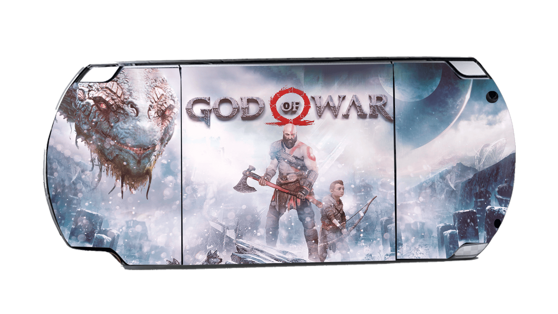 God of War Ragnarok PSP Handheld Gaming Bundle Skin