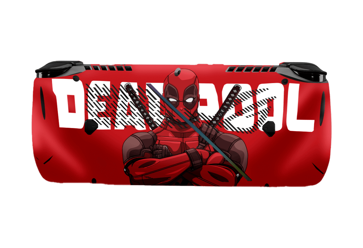 Deadpool Asus Rog Ally X Handheld Gaming Computer Skin