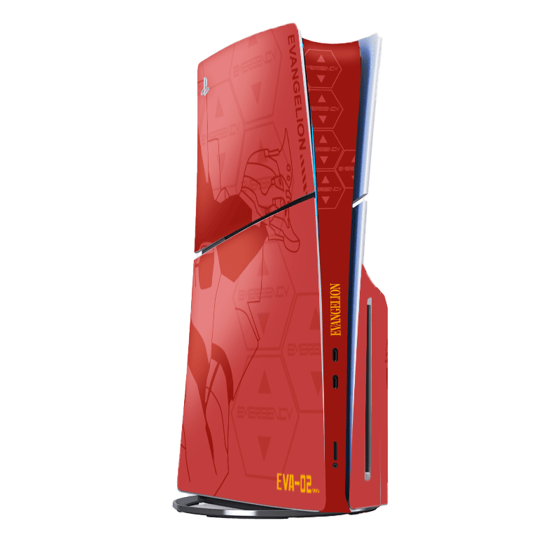 Evangelion Eva-02 Skin Playstation 5 Slim Xonebrand