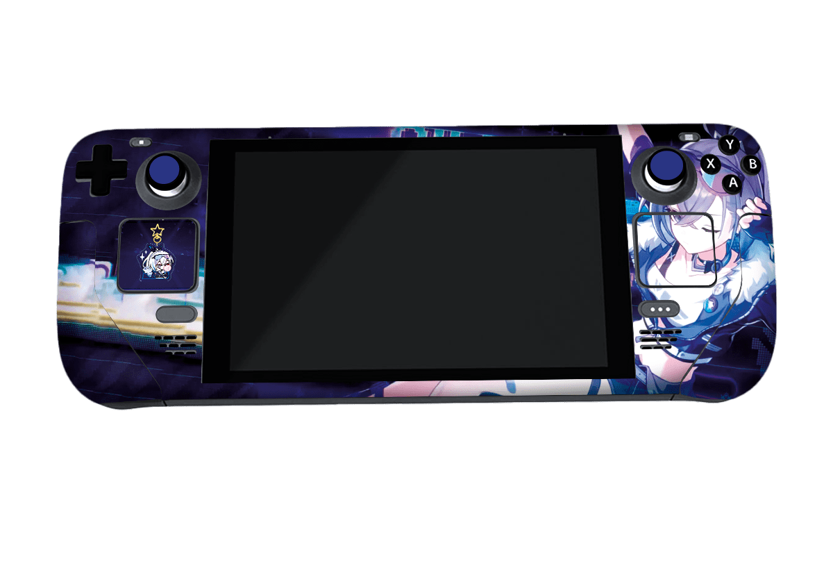 Silver Wolf Steam Deck Handheld Gaming Computer Skin