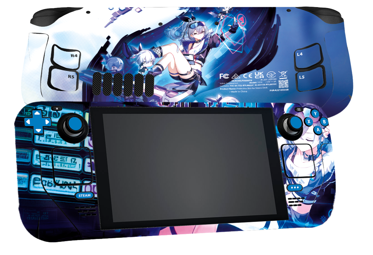 Silver Wolft Steam Deck Skin Xonebrand