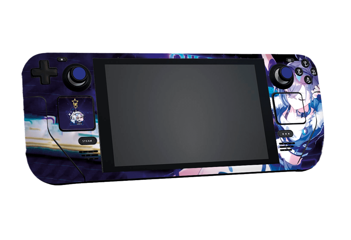 Silver Wolf Steam Deck Handheld Gaming Computer Skin