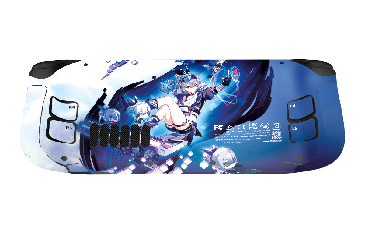 Silver Wolft Steam Deck Skin Xonebrand
