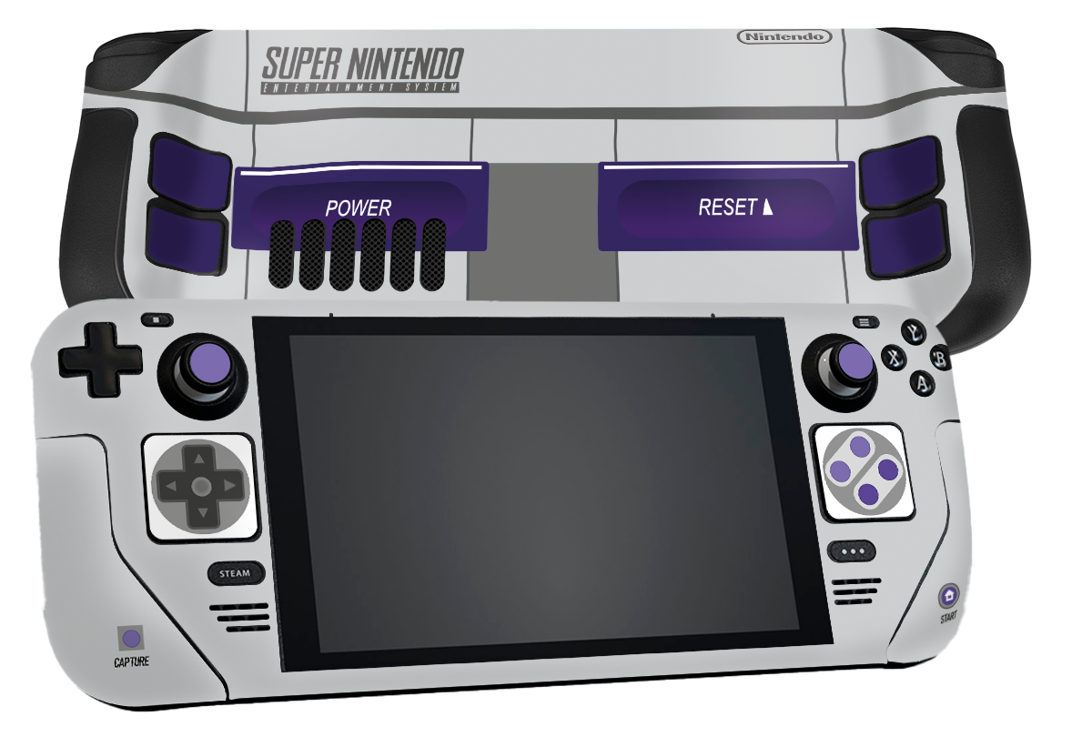 Edicion SNES Steam Deck Handheld Gaming Computer Skin