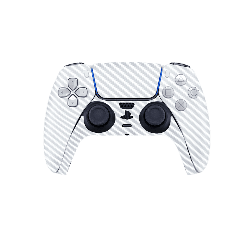 Fibra Carbono Blanco Skin Playstation 5 Slim