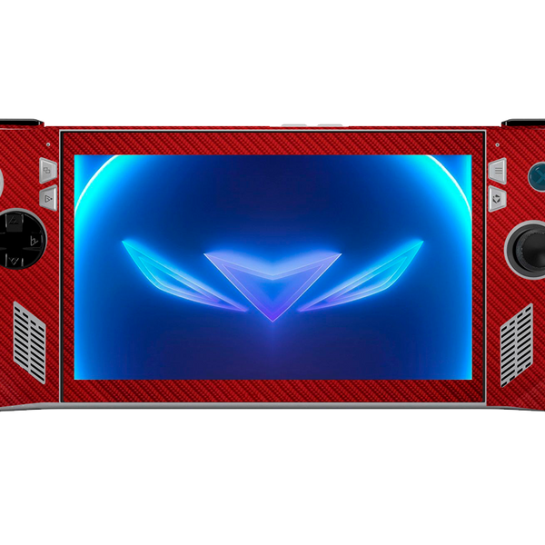Fibra Carbono Rojo Skin Asus Rog Ally