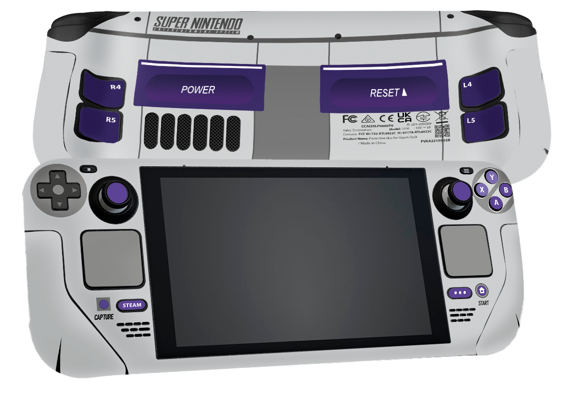 SNES Steam Deck Skin Xonebrand