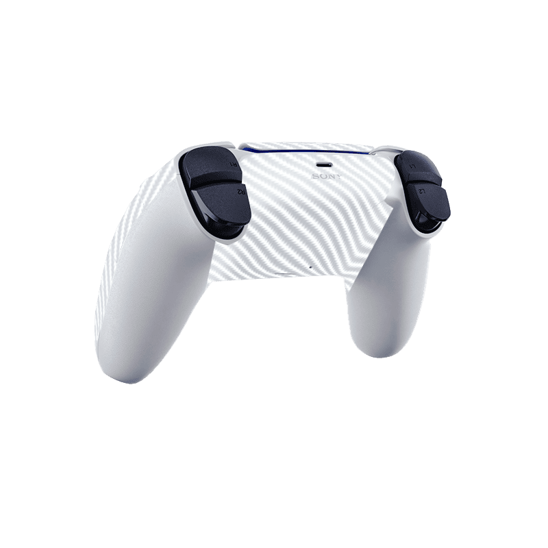 Fibra Carbono Blanco Skin Playstation 5 Slim