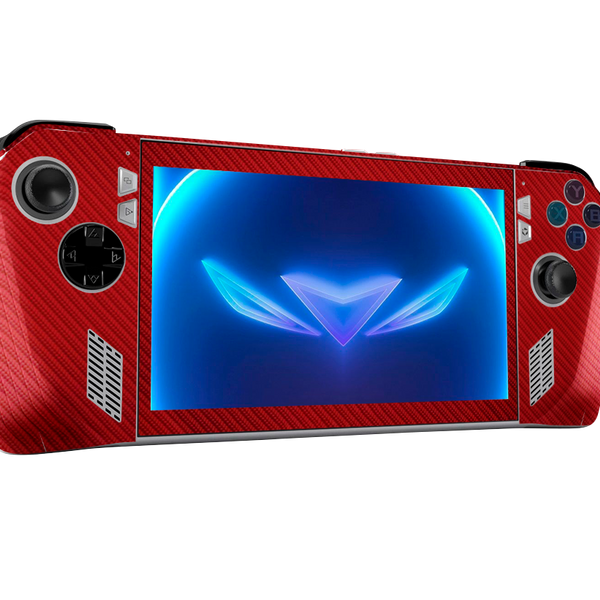 Fibra Carbono Rojo Skin Asus Rog Ally