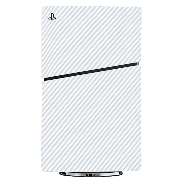 Fibra Carbono Blanco Skin Playstation 5 Slim