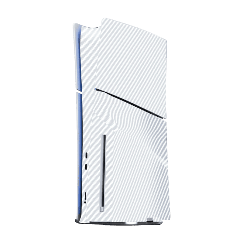 Fibra Carbono Blanco Skin Playstation 5 Slim